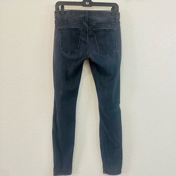 CURRENT/ELLIOTT Soho Stiletto Caliber Destroyed Skinny Jeans in Charcoal Gray - Picture 3 of 7